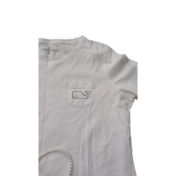 Vineyard Vines Youth XL White Long Sleeve Logo Shirt - Picture 2 of 4